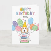 ブレンハイムコックパプオカバポウドッグハッピーバースデー カード (正面)