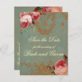 ブレンハイムバラ日付の保存 案内ポストカード (正面/裏面)