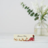 ブレンハイムバラ、アイボリー、 スキニー名刺 (スタンド正面)