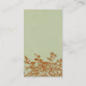 ブレンハイムバラ-エレガントセージグリーン – スイングラベル 名刺 (裏面)