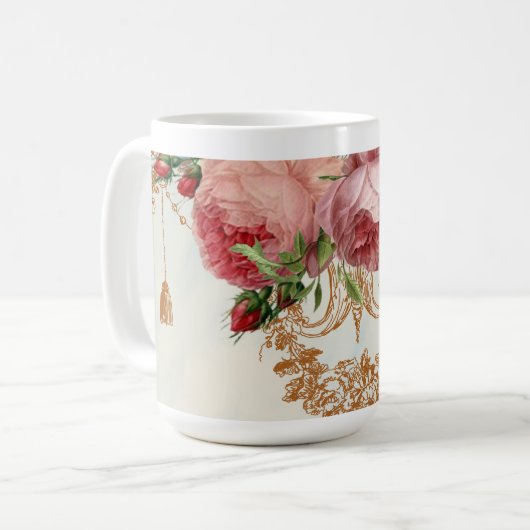 ブレンハイムバラ – サマースカイ – アルトデザインa コーヒーマグカップ (正面左)