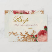 ブレンハイムバラ – サマースカイRSVP 出欠カード (正面/裏面)