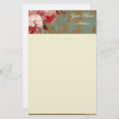 ブレンハイムバラ パーソナライズされた 便箋 (正面/裏面)