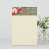 ブレンハイムバラ パーソナライズされた 便箋 (スタンド正面)