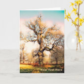 ブレンハイムパレスイングリッシュオーク カード (黄色い花)