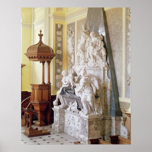 ブレンハイムパレス、チャペル、c.1705 ポスター (正面)
