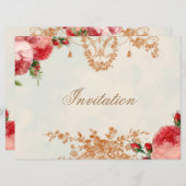 ブレンハイムローズ - サマースカイランドスケープ 招待状 (正面/裏面)