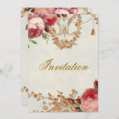 ブレンハイムローズ - サマースカイ 招待状 (正面/裏面)