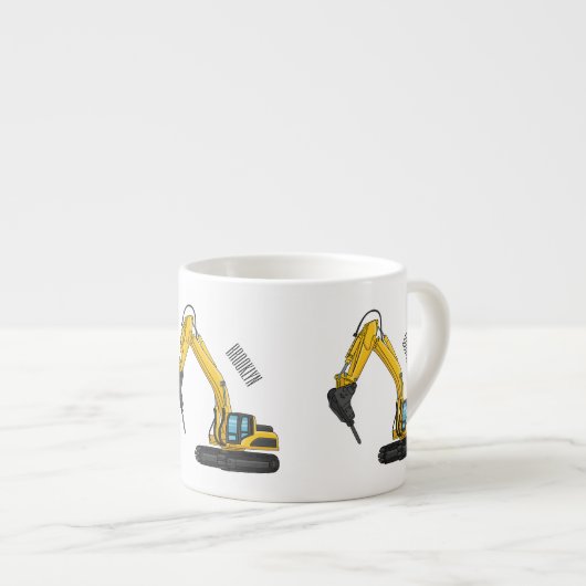 ブレーカーの漫画イラストレーション エスプレッソカップ (正面右)