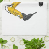 ブレーカーの漫画イラストレーション キッチンタオル (折り畳み)