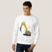 ブレーカーの漫画イラストレーション スウェットシャツ (正面フル)