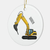 ブレーカーの漫画イラストレーション セラミックオーナメント (左)