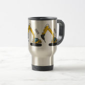 ブレーカーの漫画イラストレーション トラベルマグ (正面右)