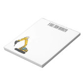 ブレーカーの漫画イラストレーション ノートパッド (回転)