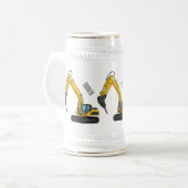 ブレーカーの漫画イラストレーション ビールジョッキ (正面左)