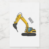 ブレーカーの漫画イラストレーション フードラベル (シングルラベル)