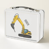 ブレーカーの漫画イラストレーション メタルランチボックス (裏面)