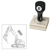 ブレーカーの漫画イラストレーション ラバースタンプ (押印)