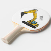 ブレーカーの漫画イラストレーション 卓球ラケット (正面アングル)