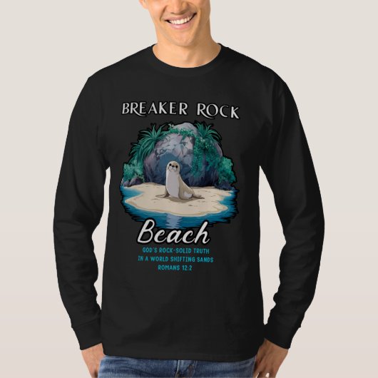 ブレーカーロックビーチ神のロックトゥルー無地のスVBS Chri Tシャツ (正面)