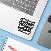 ブレーカー！ブレーカー！トラックの運転を続けて // HTMLコード シール (ノートパソコンとiPhone)