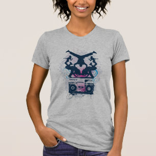 ブレーカ及びBoomboxの女性 Tシャツ