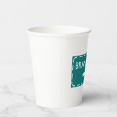 ブレーキチェックロードサイン(矢印あり) 紙コップ (右)