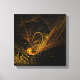 ブレーキングポイント抽象芸術アートブラックとホワイト キャンバスプリント