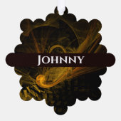 ブレーキングポイント抽象芸術アート オーナメントカード (裏面)