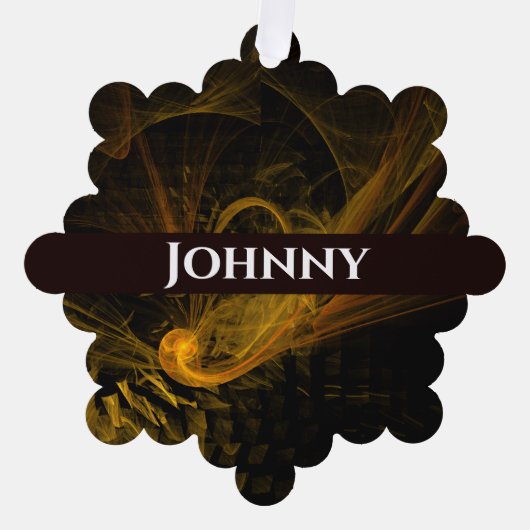 ブレーキングポイント抽象芸術アート オーナメントカード (正面)