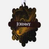 ブレーキングポイント抽象芸術アート オーナメントカード (左)