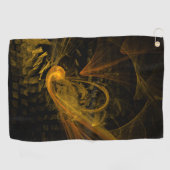 ブレーキングポイント抽象芸術アート ゴルフタオル (横)