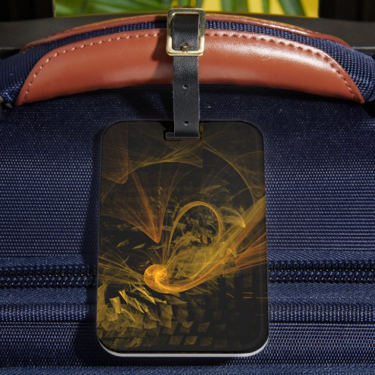 ブレーキングポイント抽象芸術アート ラゲッジタグ (正面インサイチュ2)