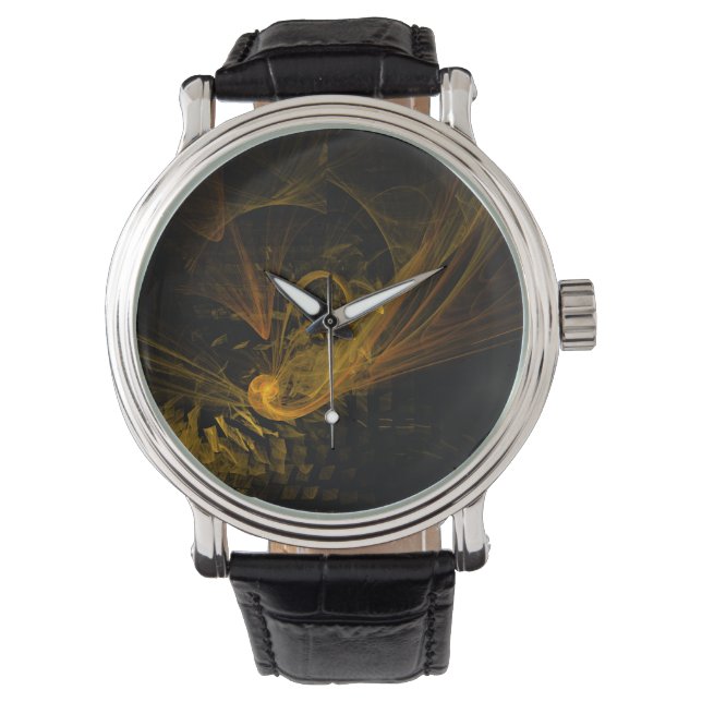 ブレーキングポイント抽象芸術アート 腕時計 (正面)