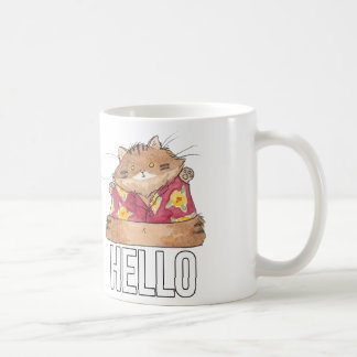 ブレーキング・キャット・ニュース・バックヤード・キャット・マグ コーヒーマグカップ