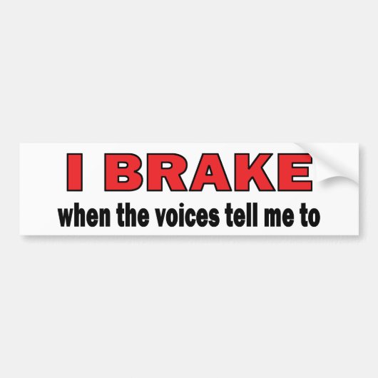 ブレーキ（ボイス） バンパーステッカー (正面)