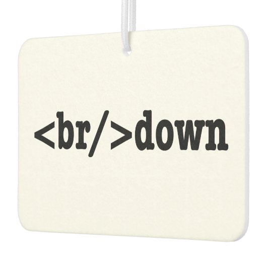 ブレークダウンHTMLコード カーエアーフレッシュナー (左)