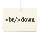 ブレークダウンHTMLコード カーエアーフレッシュナー (正面)