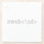 ブレークダウンHTMLコード ガラスコースター (裏面)