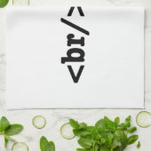 ブレークダウンHTMLコード キッチンタオル (折り畳み)