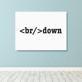 ブレークダウンHTMLコード キャンバスプリント (インサイチュ (ウッドフロア))