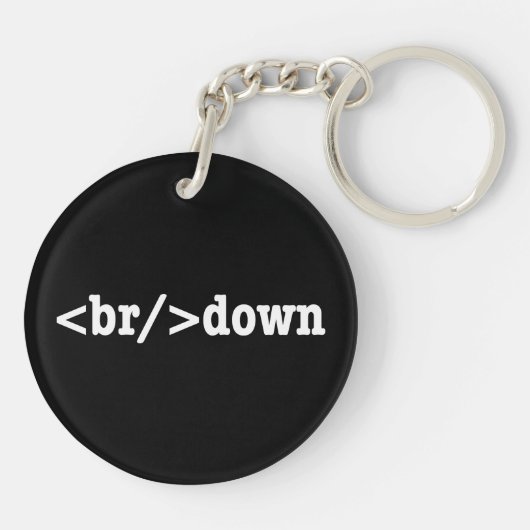 ブレークダウンHTMLコード キーホルダー (裏面)