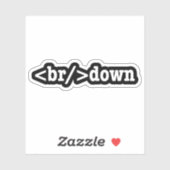 ブレークダウンHTMLコード シール (シート)