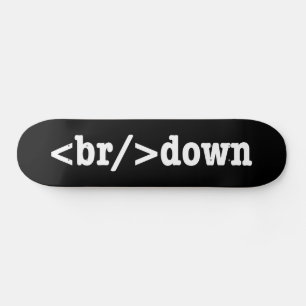 ブレークダウンHTMLコード スケートボード