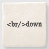 ブレークダウンHTMLコード ストーンコースター (正面)