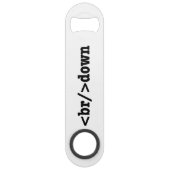 ブレークダウンHTMLコード スピード栓抜き (正面)