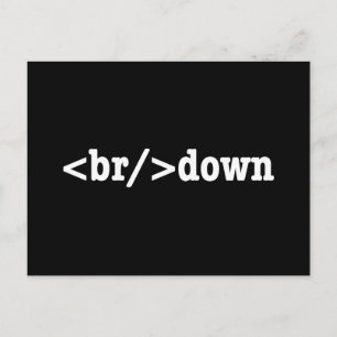 ブレークダウンHTMLコード ポストカード