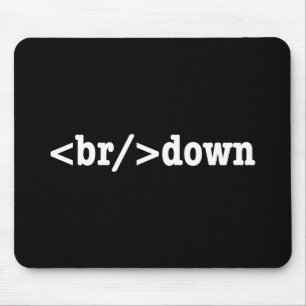 ブレークダウンHTMLコード マウスパッド