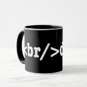 ブレークダウンHTMLコード マグカップ (正面左)