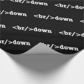 ブレークダウンHTMLコード ラッピングペーパー (角)